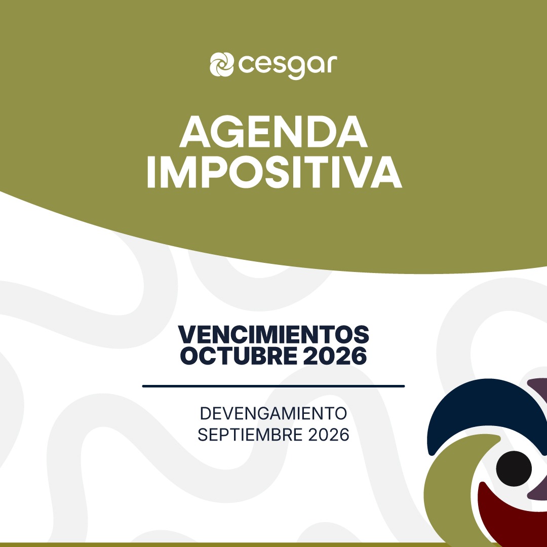 RECORDATORIO VENCIMIENTOS OCTUBRE 2026 - (Devengamiento Septiembre 2026)